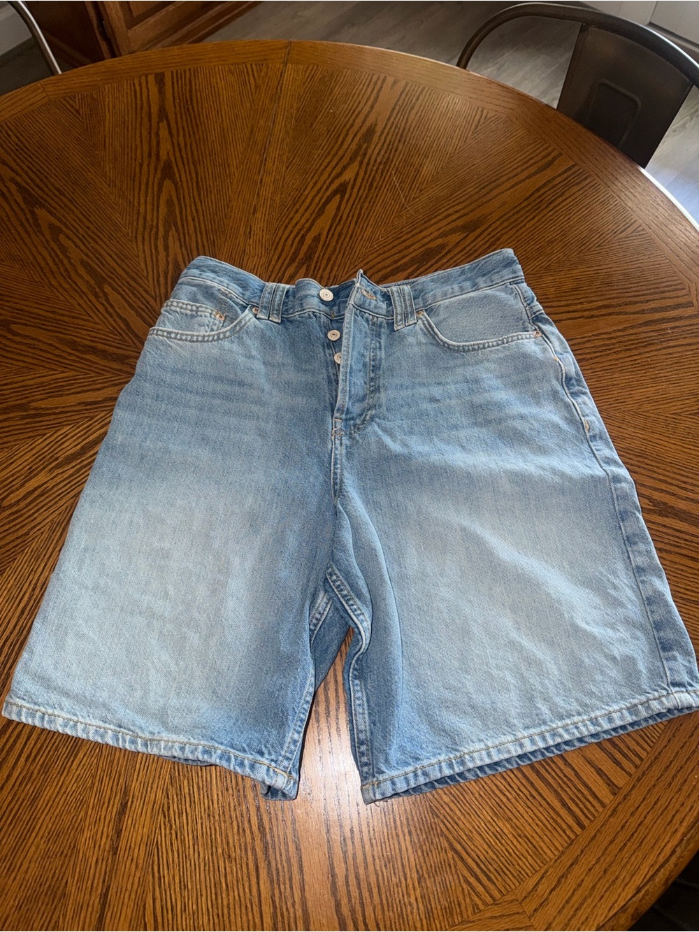 Free People High-Rise Light Blue Denim Women’s Shorts